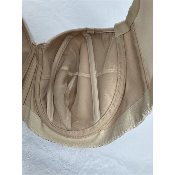 NWT Elila Plus Size Beige Strapless Convertible Straps Nude Bra Not Padded 44D - Picture 12 of 12